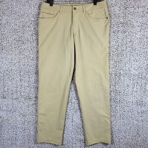 Lululemon Mens ABC Pant‎ Relaxed 32 Beige Casual Everyday Comfort Pants